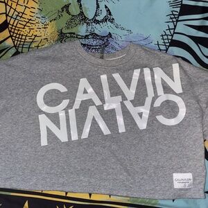 Calvin Klein crew neck crop top